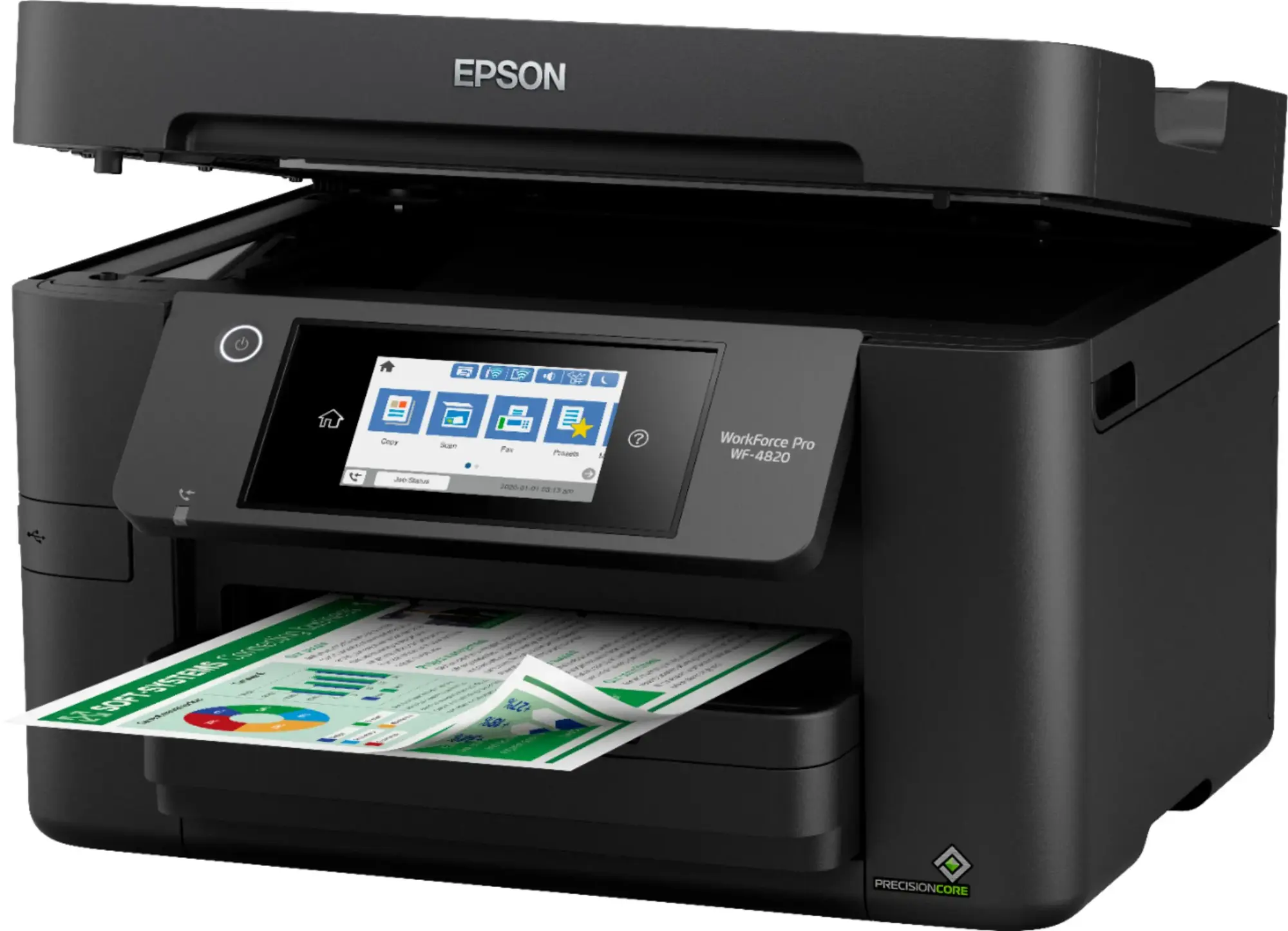 Epson - WorkForce Pro WF-4820 Wireless All-in-One Printer - Black-Black