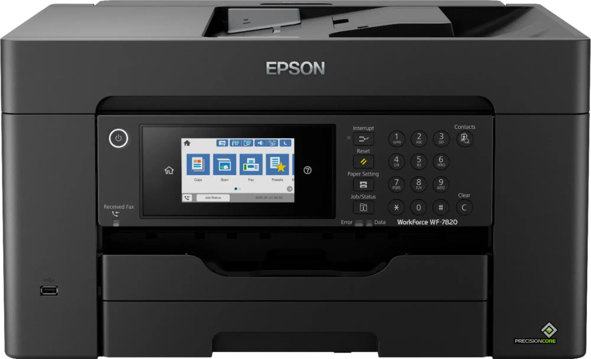 Epson - WorkForce Pro WF-7820 Wireless Wide-format All-in-One Printer - Black