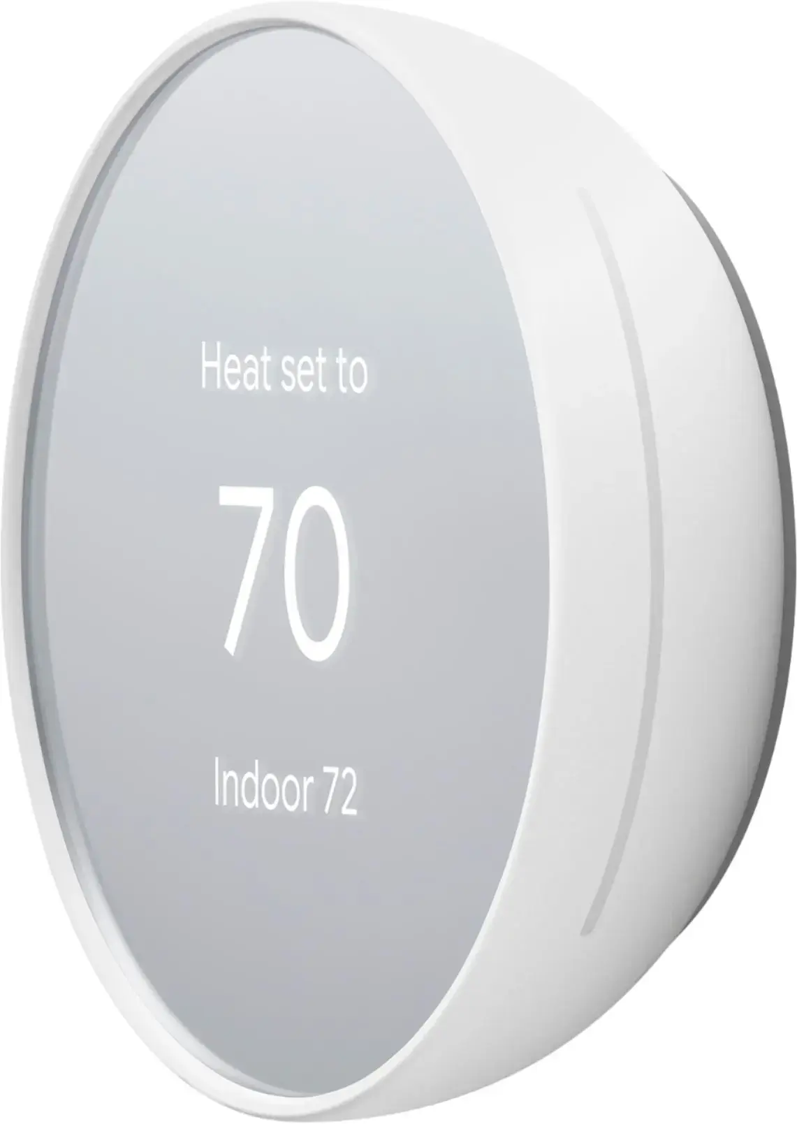 Google - Nest Smart Programmable Wifi Thermostat - Snow-Snow