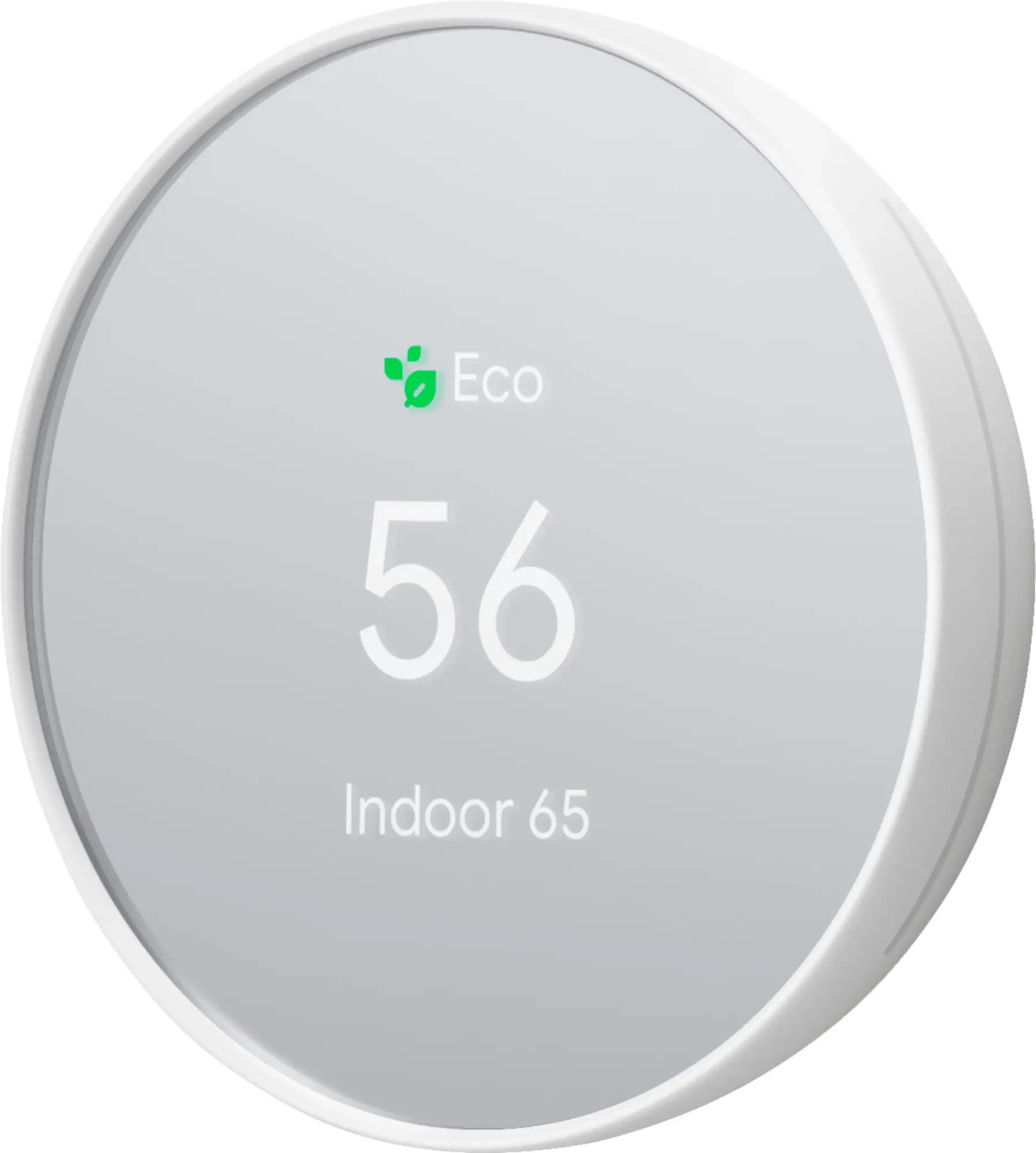 Google - Nest Smart Programmable Wifi Thermostat - Snow-Snow