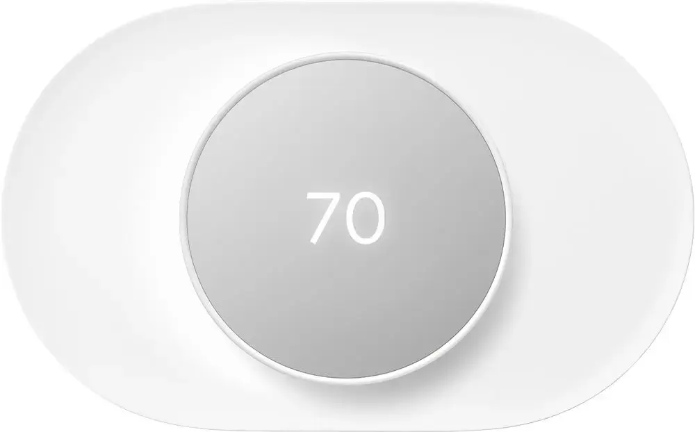 Google - Nest Thermostat Trim Kit - Snow-Snow