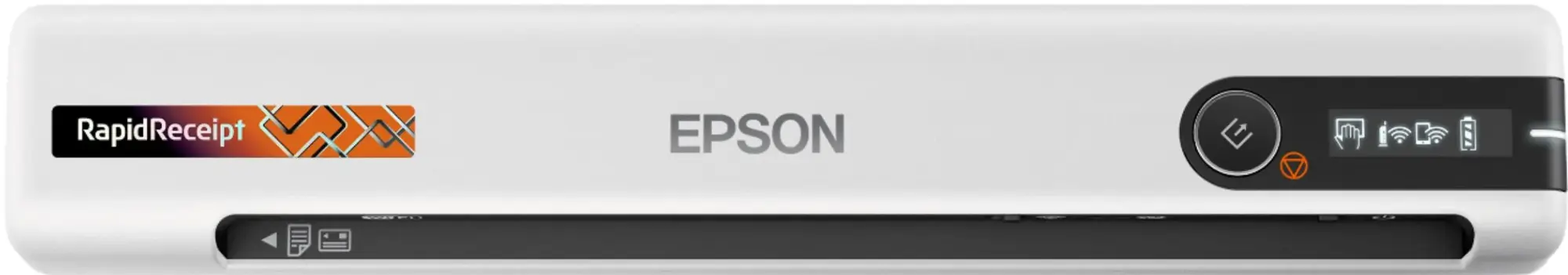 Epson - RapidReceipt RR-70W Wireless Mobile Receipt and Color Document Scanner - White-White