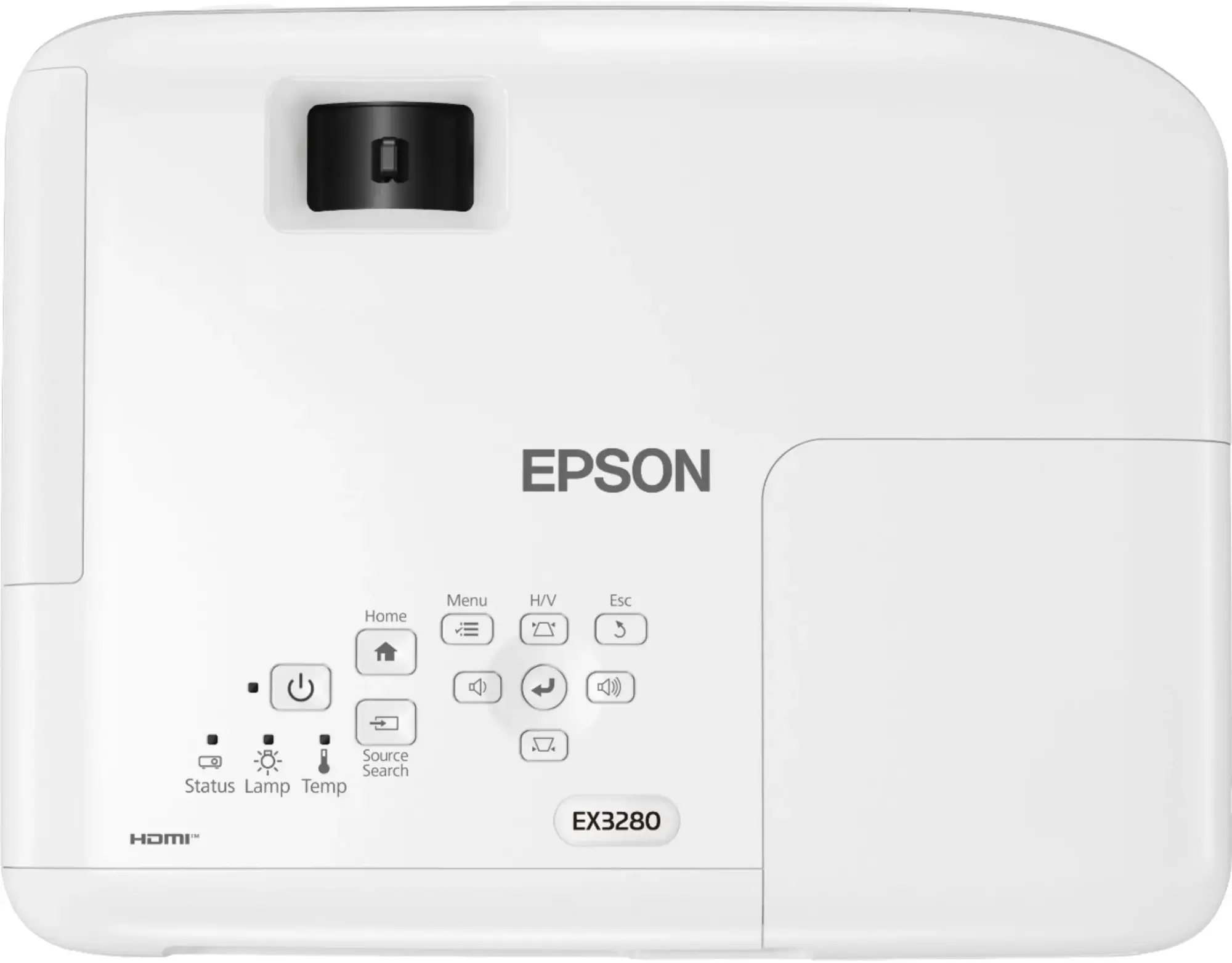 Epson - EX3280 3LCD XGA Projector with Built-in Speaker - White-White