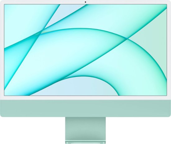 iMac 24" with Retina 4.5K display All-In-One - Apple M1 - 8GB Memory - 512GB SSD - w/Touch ID - Green-Apple M2-8 GB Memory-256 GB-Green