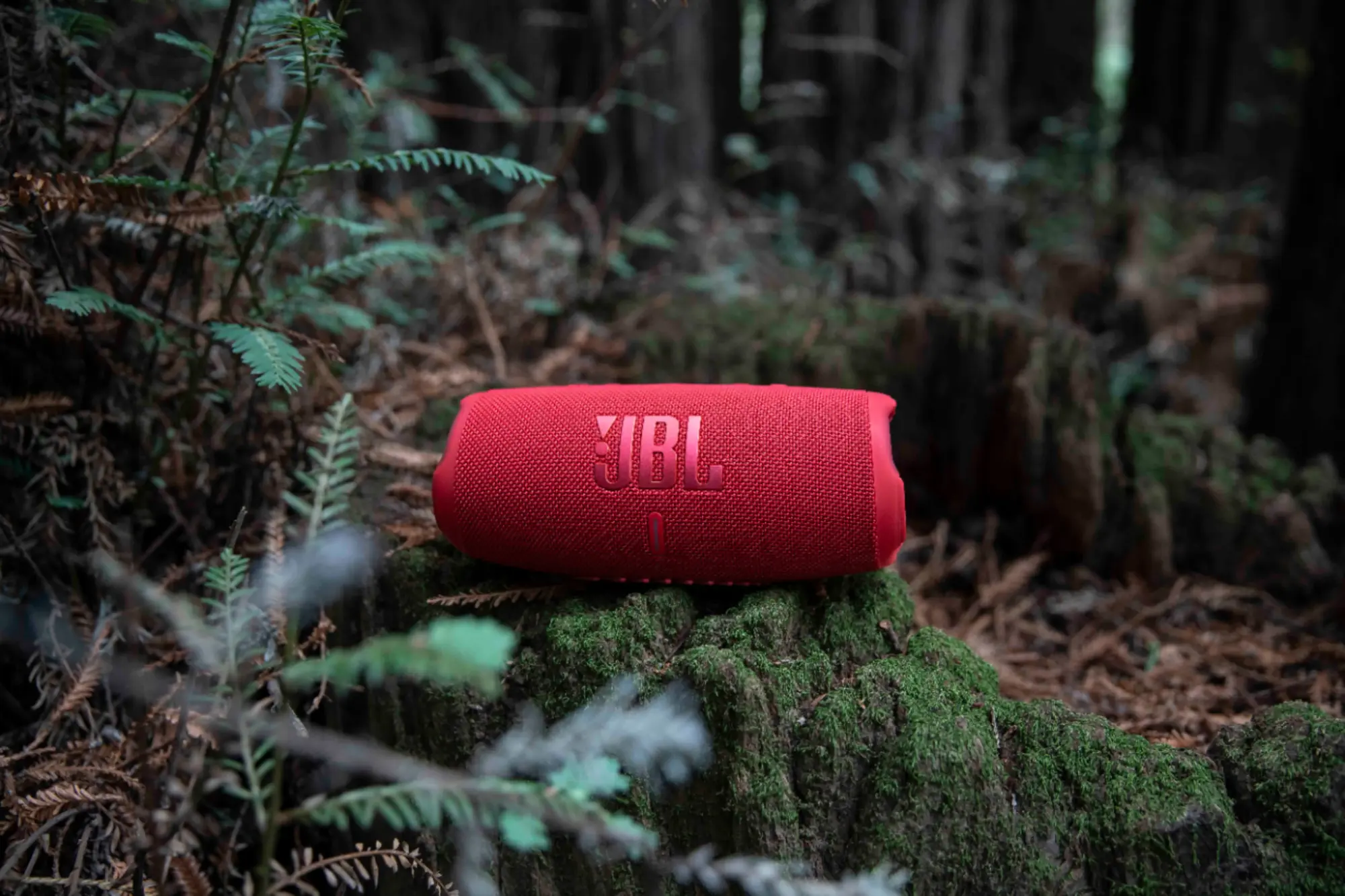 JBL - CHARGE5 Portable Waterproof Speaker with Powerbank - Red