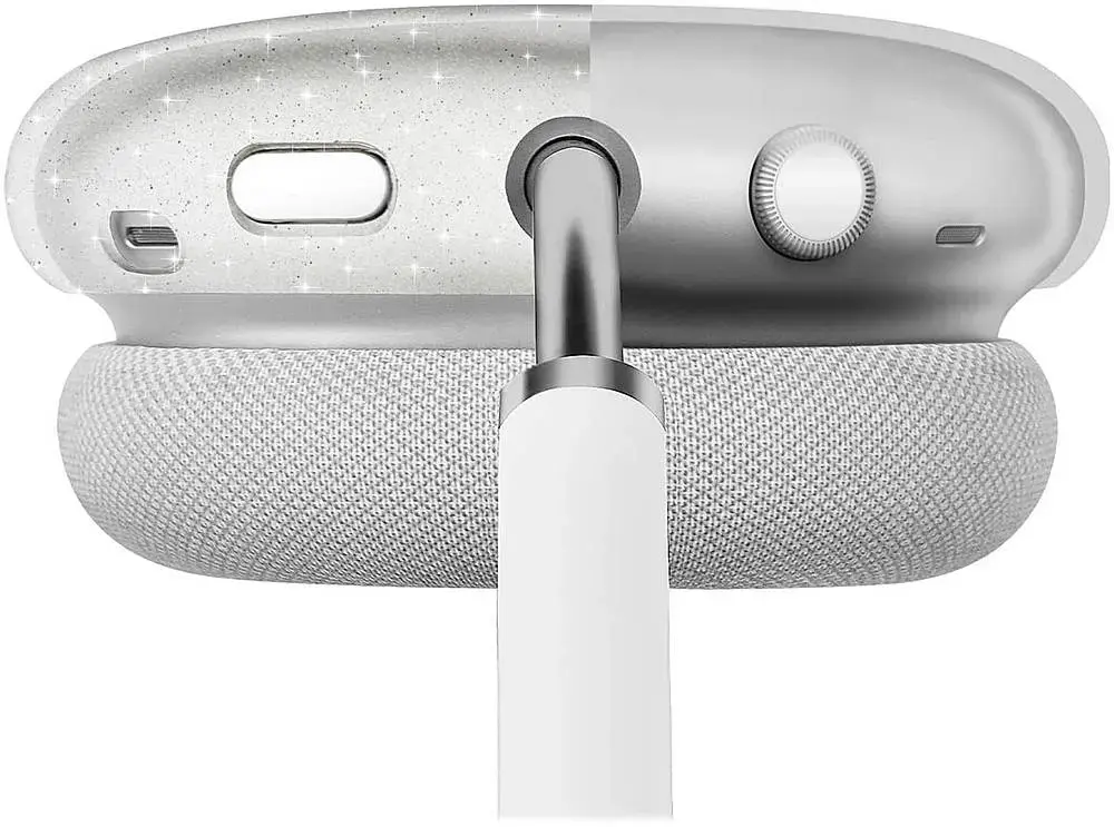 SaharaCase - Hybrid Flex Case for Apple AirPods Max - Transparent Sparkle