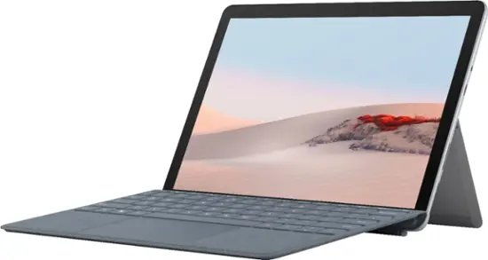 Microsoft - Geek Squad Certified Refurbished Surface Go 2 - 10.5" Touch Screen - 64GB eMMC - Platinum-4 GB Memory-64 GB-Platinum