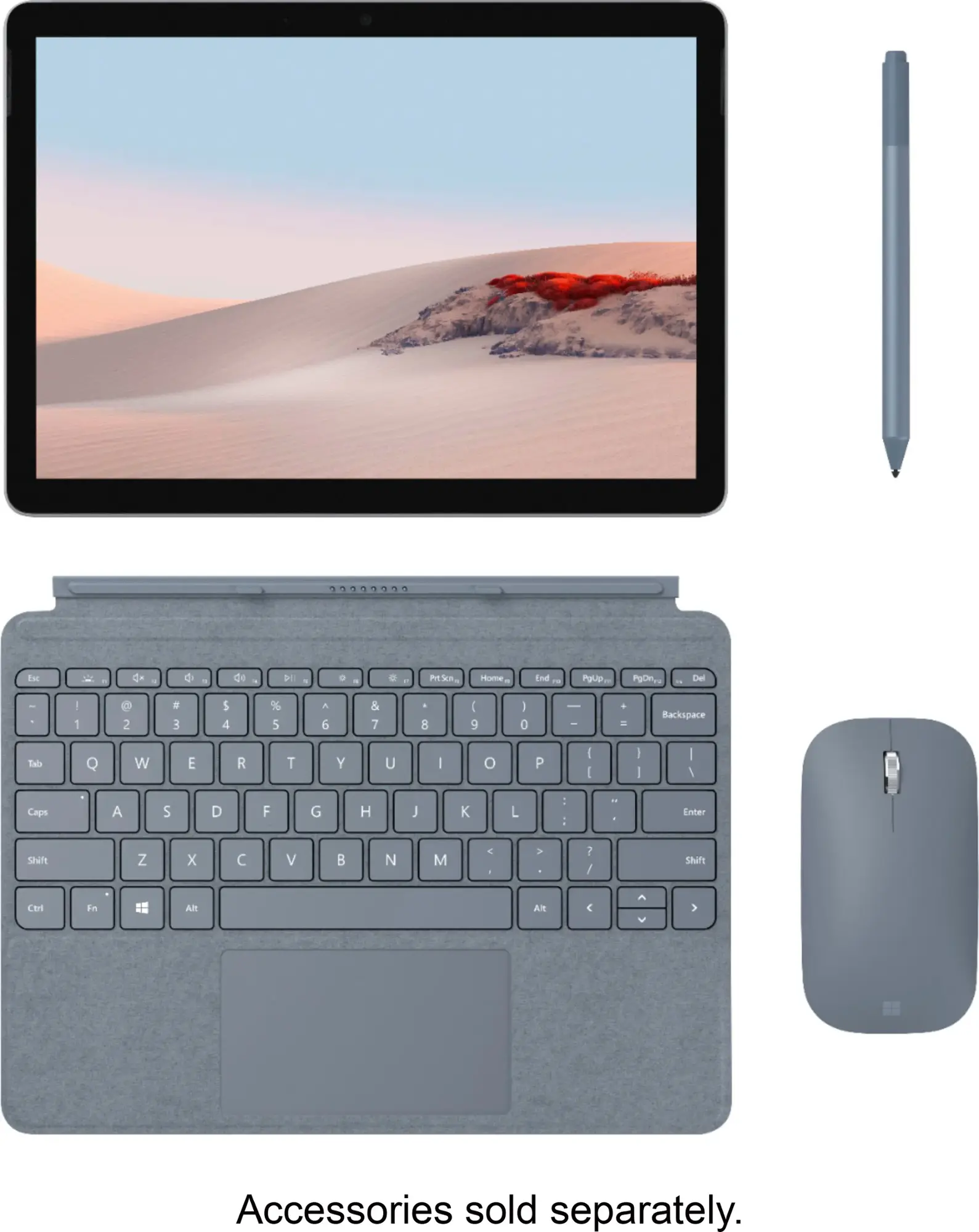 Microsoft - Geek Squad Certified Refurbished Surface Go 2 - 10.5" Touch Screen - 64GB eMMC - Platinum-4 GB Memory-64 GB-Platinum