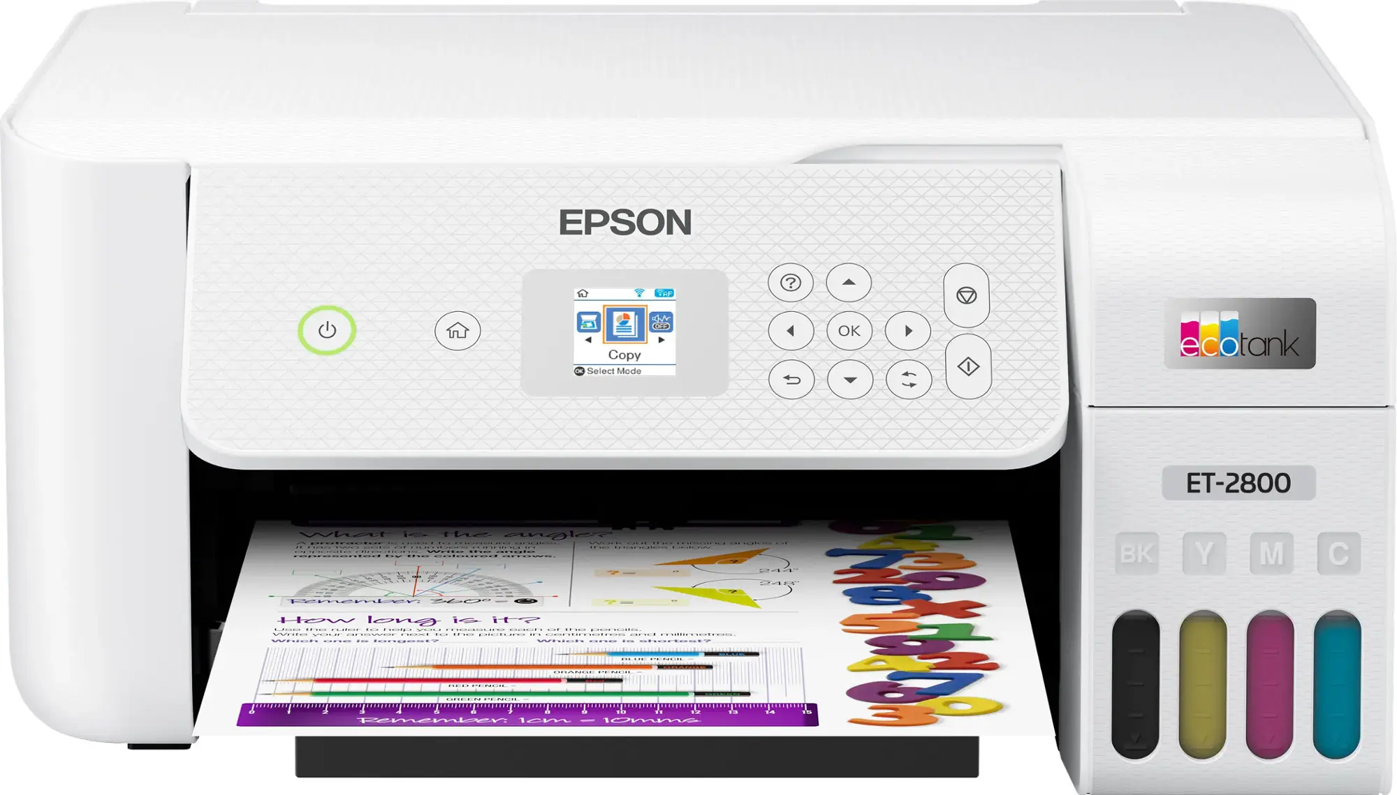 Epson - EcoTank ET-2800 Wireless All-in-One Supertank Inkjet Printer - White-White