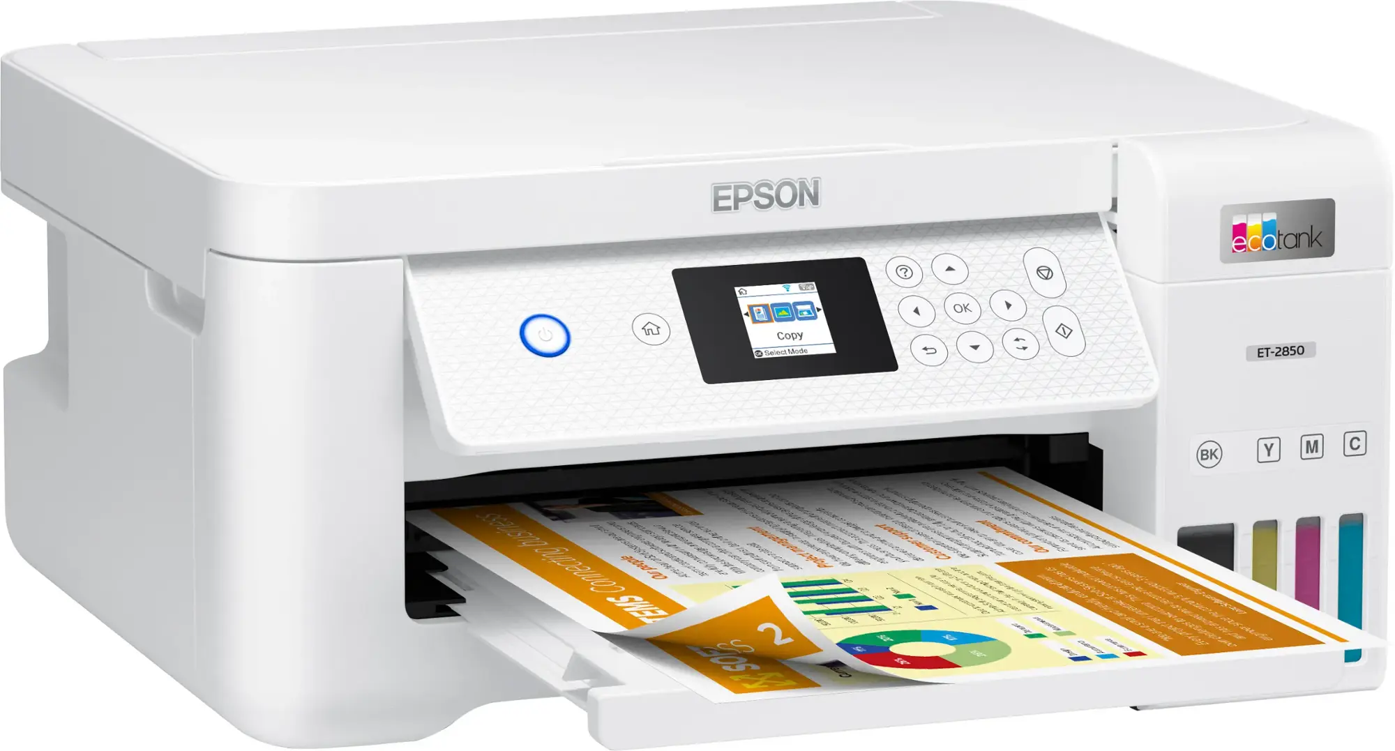 Epson - EcoTank ET-2850 All-in-One Cartridge-Free Supertank Printer (Refurbished) - White-White