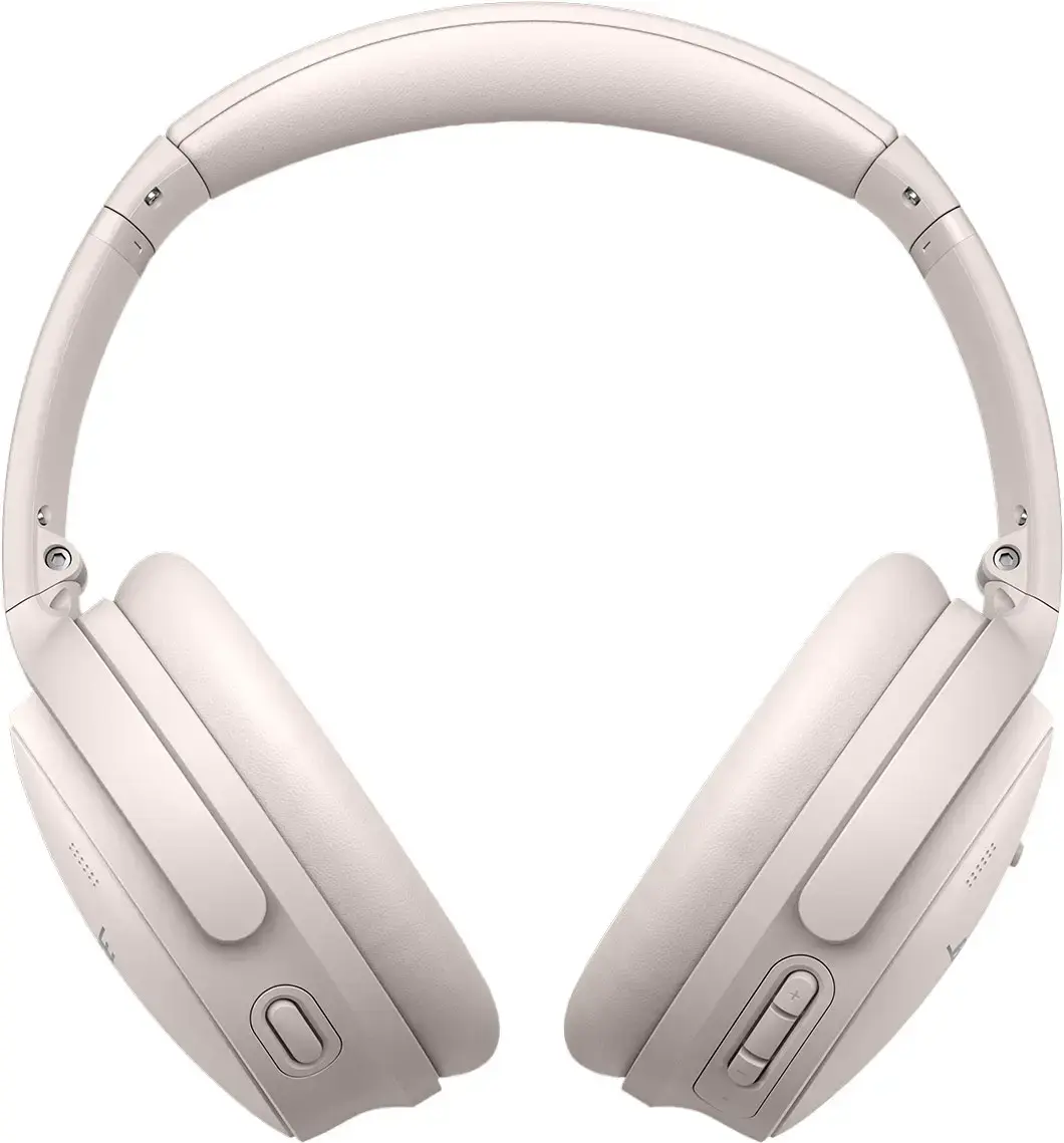 Bose - QuietComfort 45 Wireless Noise Cancelling Over-the-Ear Headphones - White Smoke-White Smoke