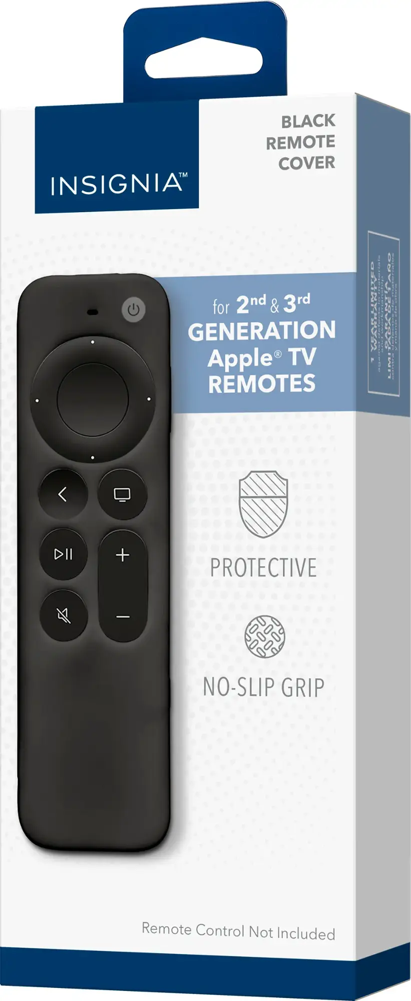 Insignia™ - Apple TV Remote Cover - Black