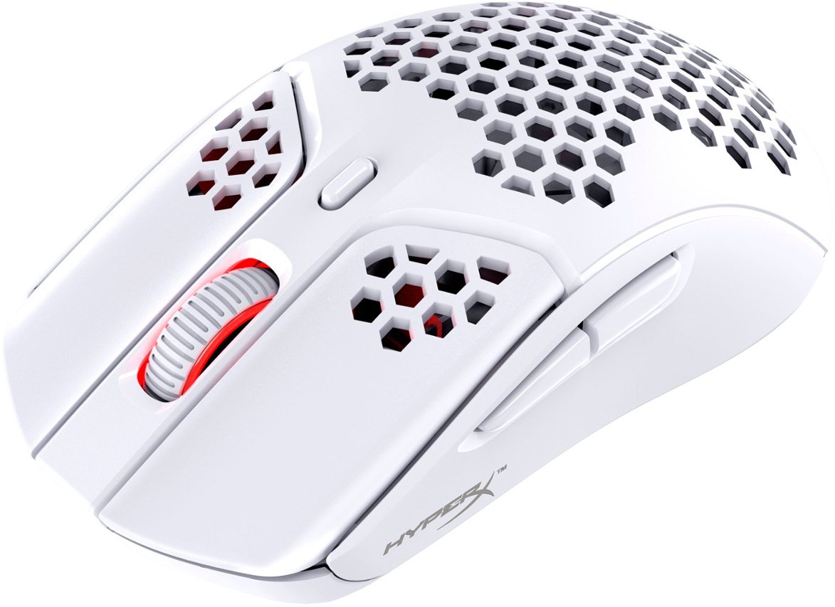 HyperX - Pulsefire Haste Lightweight Wireless Optical Gaming Mouse - White-White