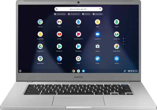 Samsung - 15.6" Chromebook - Intel Celeron - 4GB Memory - 64GB eMMC Flash Memory - Platinum Titan-15.6 inches-4 GB Memory-64 GB-Platinum Titan