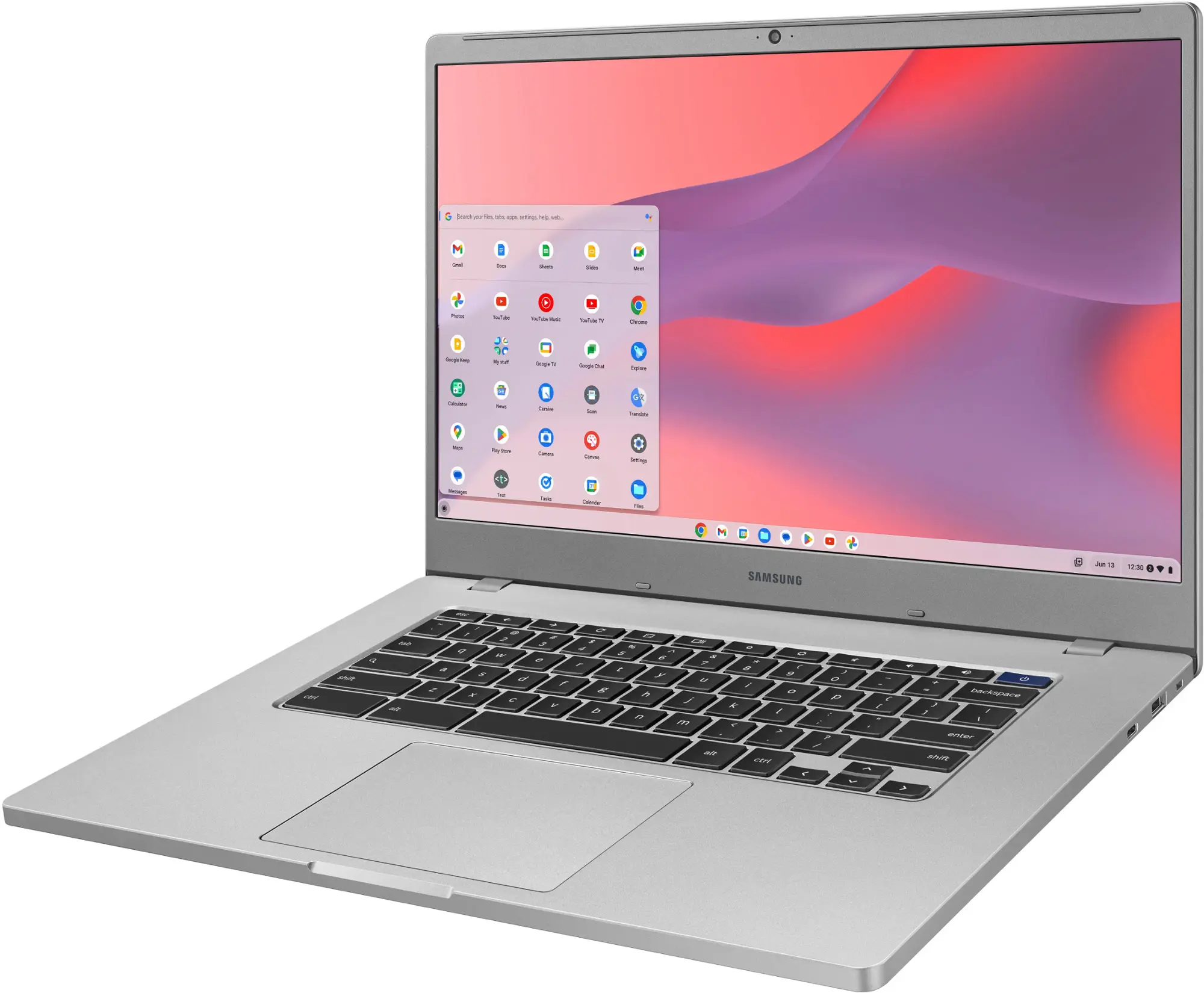 Samsung - 15.6" Chromebook - Intel Celeron - 4GB Memory - 64GB eMMC Flash Memory - Platinum Titan-15.6 inches-4 GB Memory-64 GB-Platinum Titan