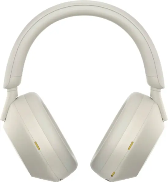 Sony - WH-1000XM5 Wireless Noise-Canceling Over-the-Ear Headphones - Silver