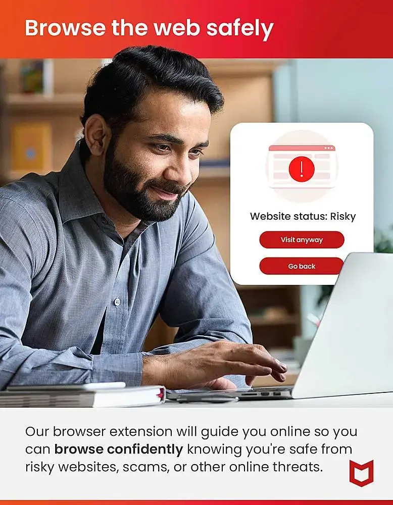 McAfee - Antivirus Protection (1 Windows PC Device), Internet Security Software (1-Year Subscription) - Windows [Digital]