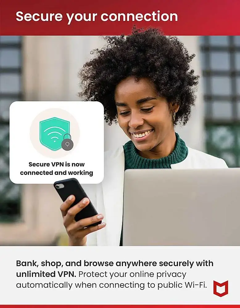 McAfee - Total Protection (5 Device) Antivirus & Internet Security Software (1-Year Subscription) - Android, Apple iOS, Chrome, Mac OS, Windows [Digital]