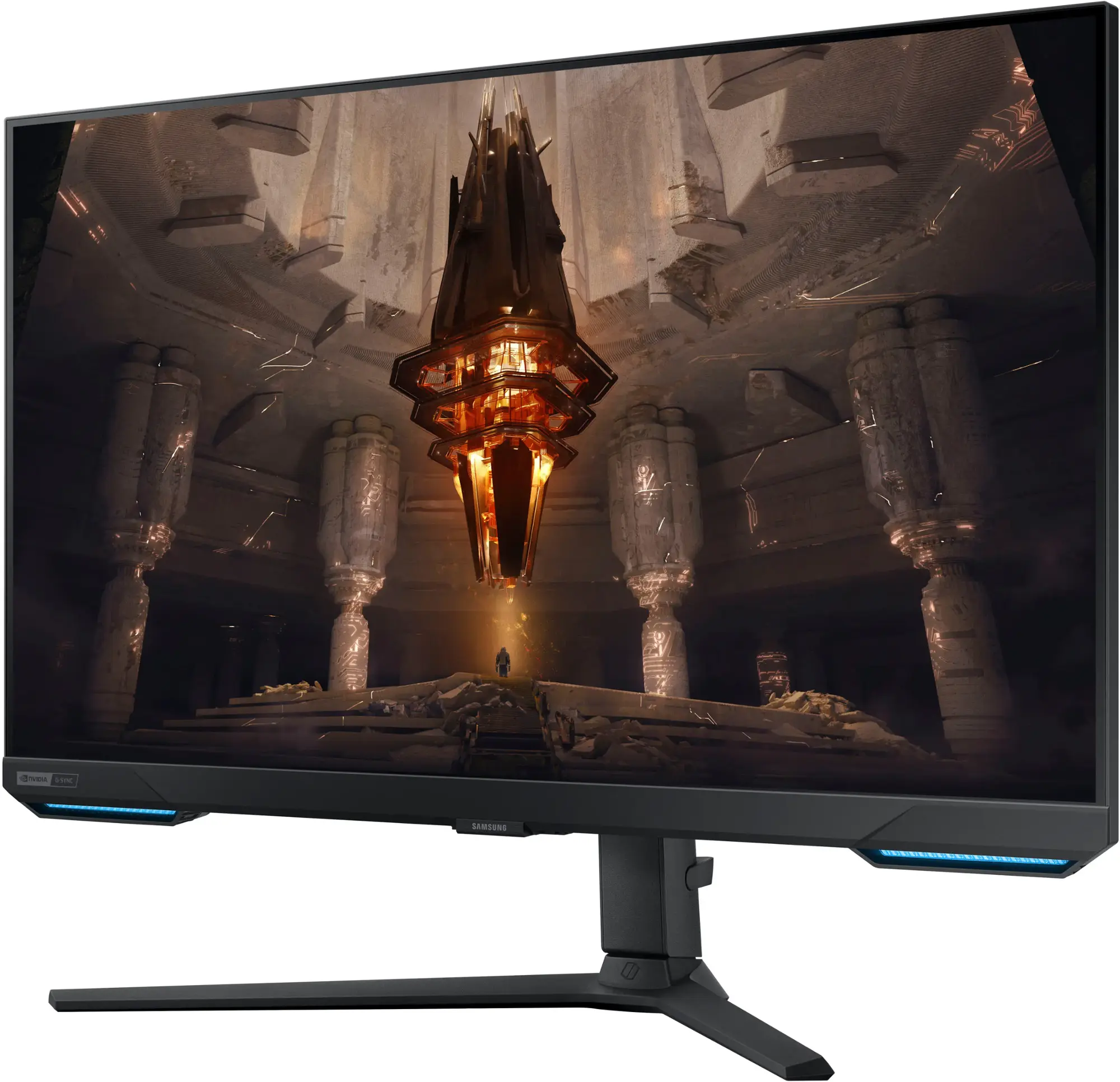 Samsung - Odyssey G7 28” 4K UHD IPS AMD FreeSync Premium Pro & G-Sync Compatible Smart 144Hz 1ms Gaming Monitor - Black