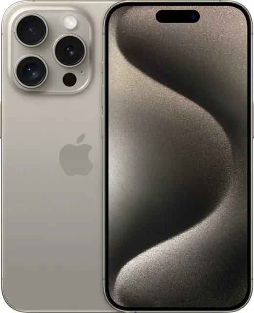 Apple - iPhone 15 Pro 256GB - Apple Intelligence - Natural Titanium (AT&T)