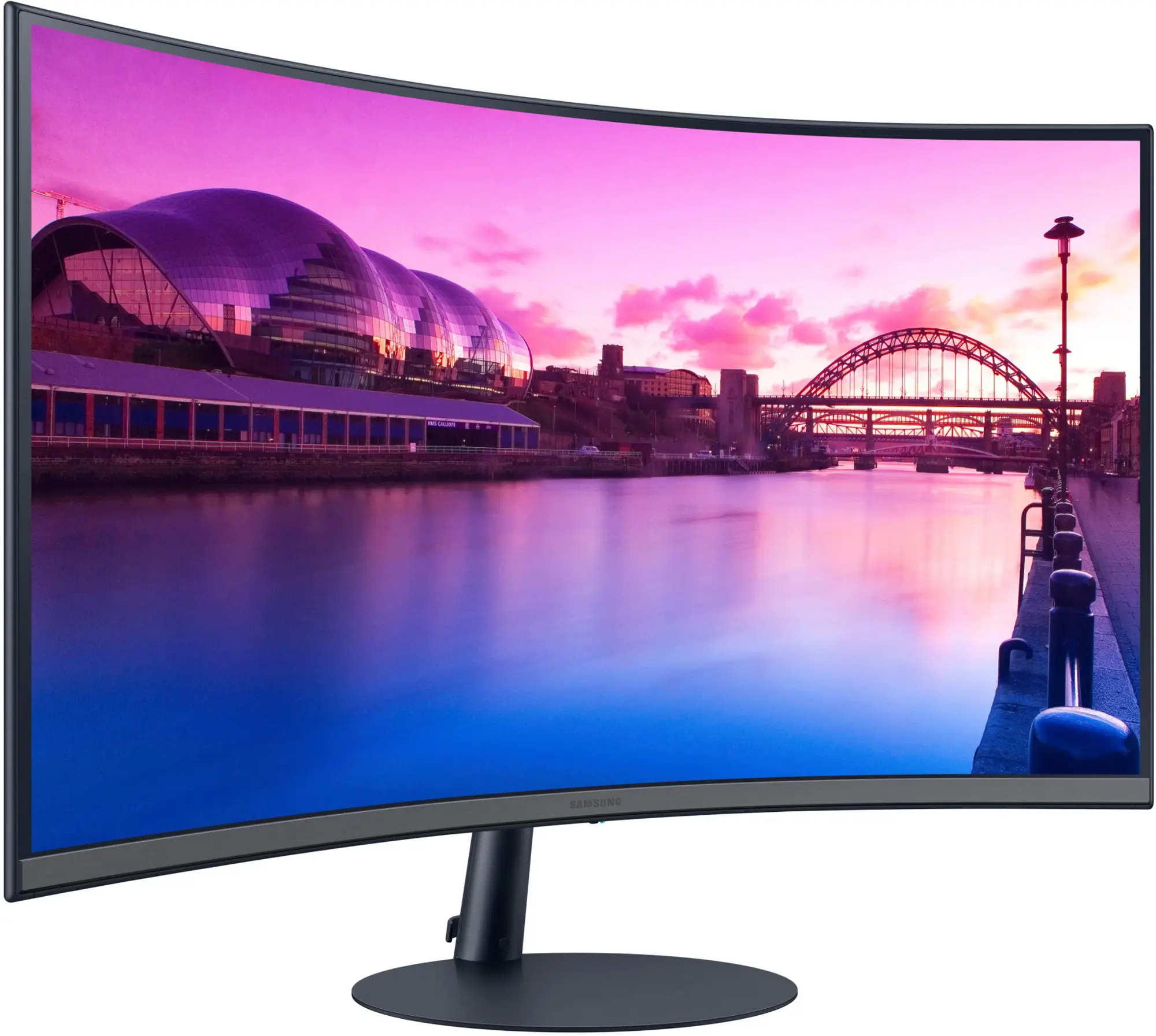 Samsung - 27" S39C series 1000R Curved FHD FreeSync Monitor (DisplayPort, HDMI) - Black