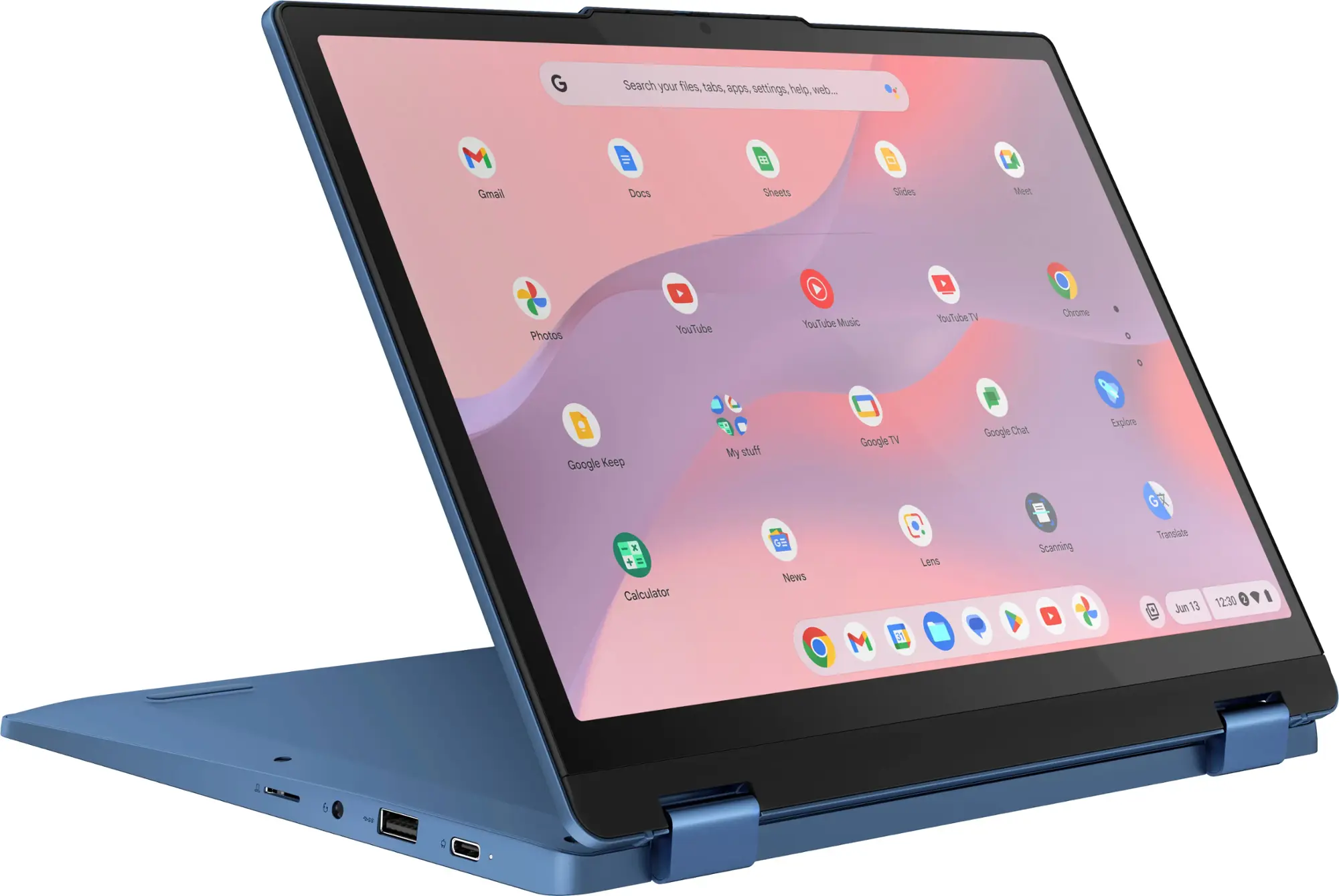 Lenovo - IdeaPad Flex 3i Chromebook Laptop - 12.2" WUXGA Touchscreen - Intel N100 with 4GB Memory - 64GB eMMC - Abyss Blue-Intel Processor N100-4 GB Memory-64 GB-Abyss Blue