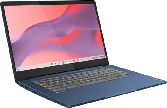 Lenovo - IdeaPad Slim 3 Chromebook Laptop - 14" FHD Touchscreen Laptop - MediaTek Kompanio 520 - 4GB Memory - 64GB eMMC - Abyss Blue-4 GB Memory-64 GB-Abyss Blue