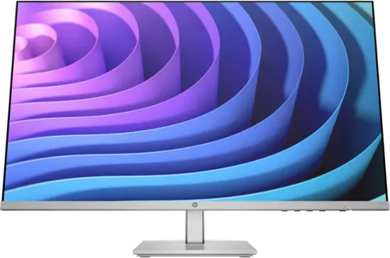 HP - 27" IPS LED FHD FreeSync Monitor with Adjustable Height (HDMI, VGA) - Silver & Black-27 inches-Silver & Black