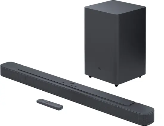 JBL - 2.1 Channel Soundbar with Wireless Subwoofer - Black