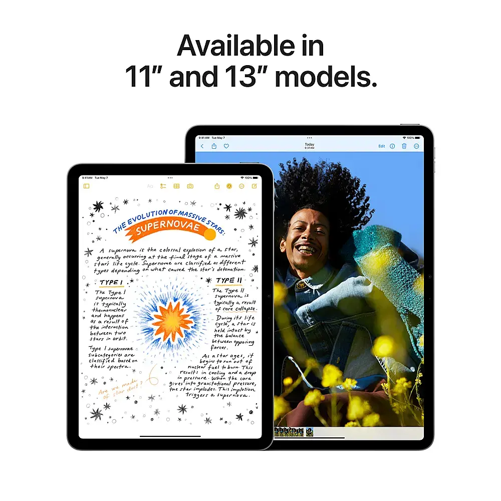 Apple - 11-inch iPad Air M2 chip Built for Apple Intelligence Wi-Fi 256GB - Starlight