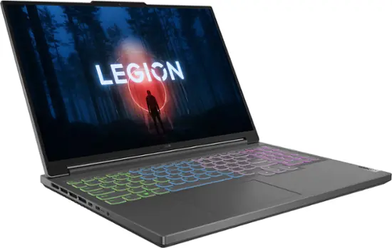 Lenovo - Legion Slim 5 16" Gaming Laptop WQXGA - Ryzen 7 7840HS with 16GB Memory - NVIDIA GeForce RTX 4060 8GB - 512GB SSD - Storm Grey-16 inches-i7635-A497BLU-PUS-8 GB Memory-512 GB-Storm Grey