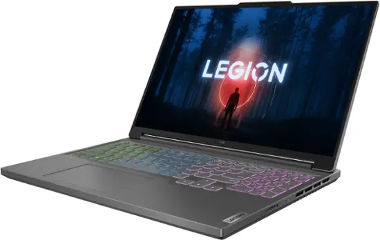 Lenovo - Legion Slim 5 16" Gaming Laptop WQXGA - Ryzen 7 7840HS with 16GB Memory - NVIDIA GeForce RTX 4060 8GB - 512GB SSD - Storm Grey-16 inches-i7635-A497BLU-PUS-8 GB Memory-512 GB-Storm Grey