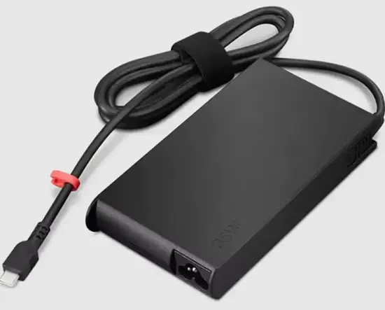 Lenovo - ThinkPad 135W 1m USB Type C-to-AC for ThinkPad devices - Black-Black