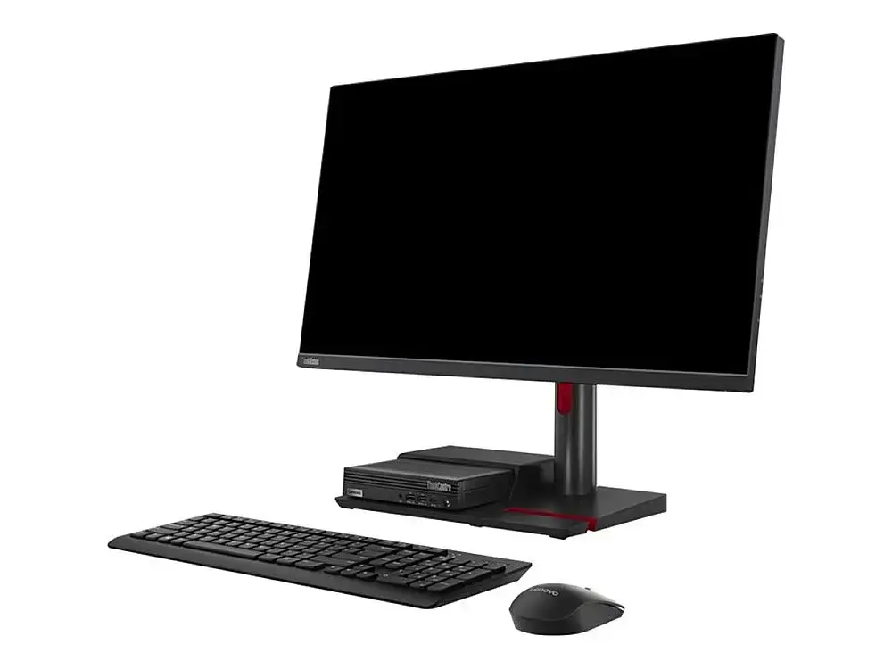 Lenovo - ThinkCentre TIO Flex 22i 21.5" IPS LCD FHD Monitor (Display Port, HDMI, VGA, USB) - Black-Black