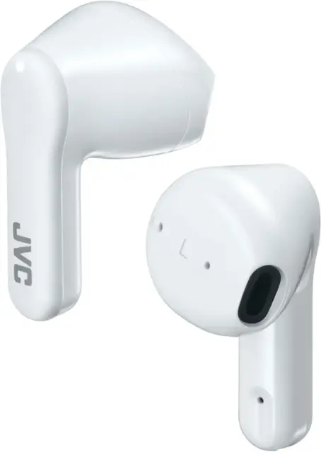 JVC - True Wireless Headphones Earbud Style - White-White