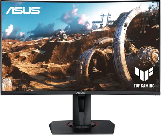 ASUS - TUF Gaming 27" Curved FHD 240Hz 1ms FreeSync Premium Gaming Monitor w/ HDR and Height Adjust (DisplayPort, HDMI) - Black