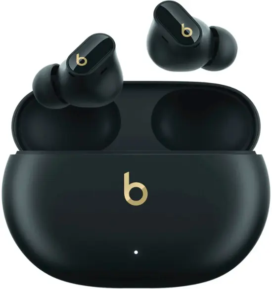 Geek Squad Certified Refurbished Beats Studio Buds + True Wireless Noise Cancelling Earbuds - Black/Gold-Black/Gold