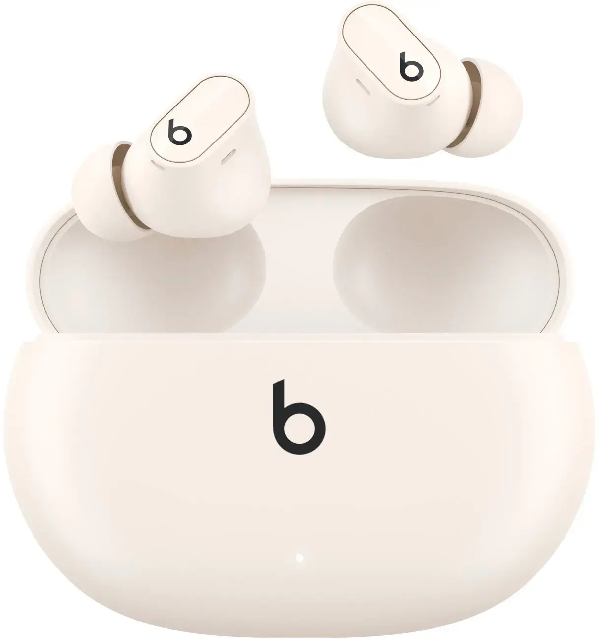 Geek Squad Certified Refurbished Beats Studio Buds + True Wireless Noise Cancelling Earbuds - Ivory-Ivory