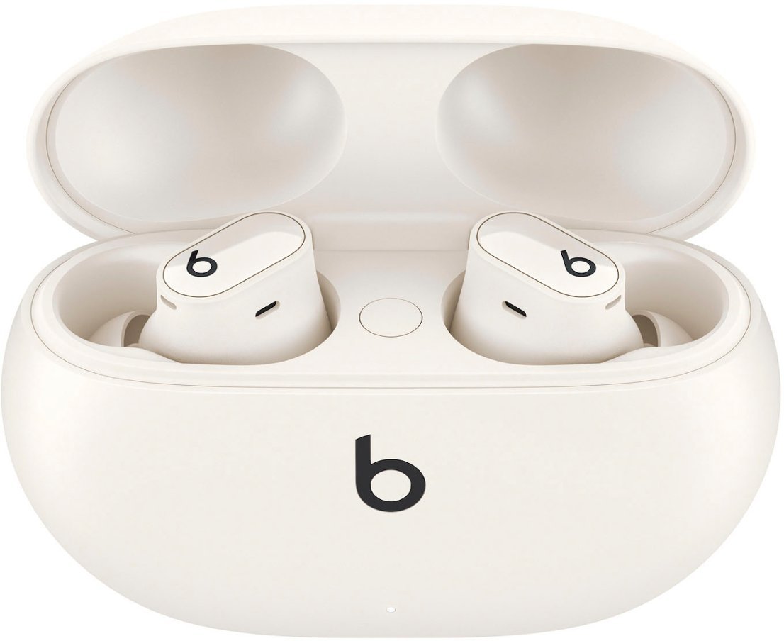 Geek Squad Certified Refurbished Beats Studio Buds + True Wireless Noise Cancelling Earbuds - Ivory-Ivory