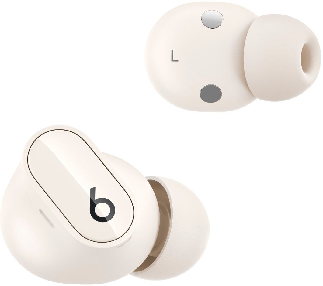 Geek Squad Certified Refurbished Beats Studio Buds + True Wireless Noise Cancelling Earbuds - Ivory-Ivory