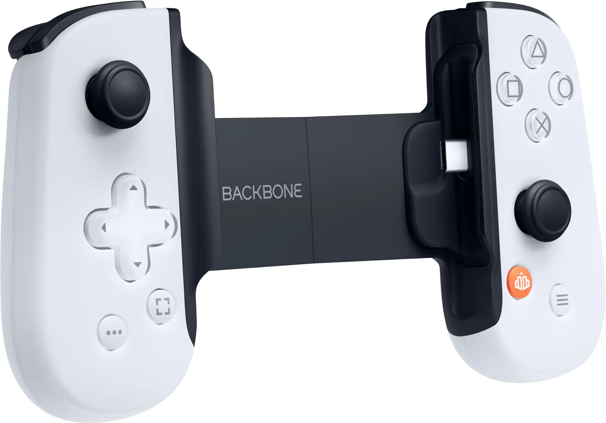 Backbone - One - PlayStation Edition (USB-C) - Mobile Gaming Controller for iPhone 15/16 Series and Android - 2nd Generation - White