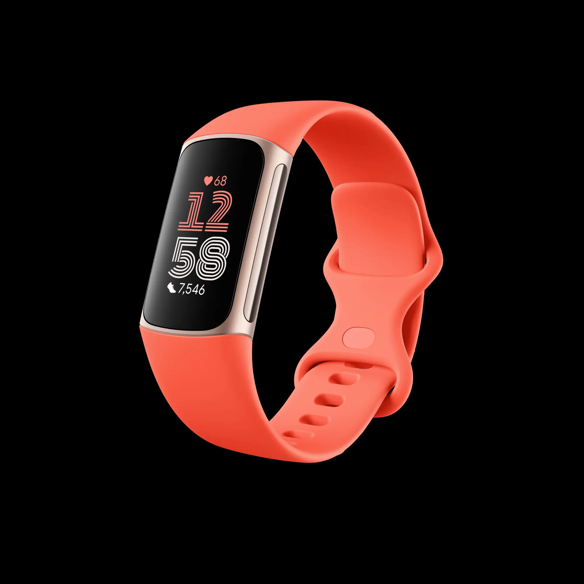 Fitbit - Charge 6 Advanced Fitness & Health Tracker - Coral-Coral