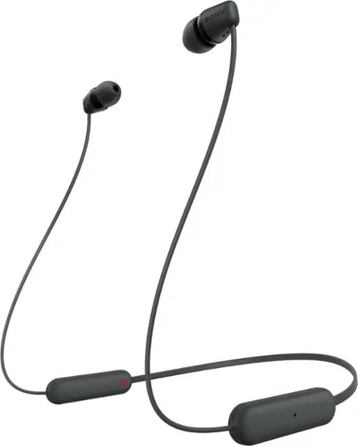 Sony - WIC100 Wireless In-ear Headphone - Black-Black