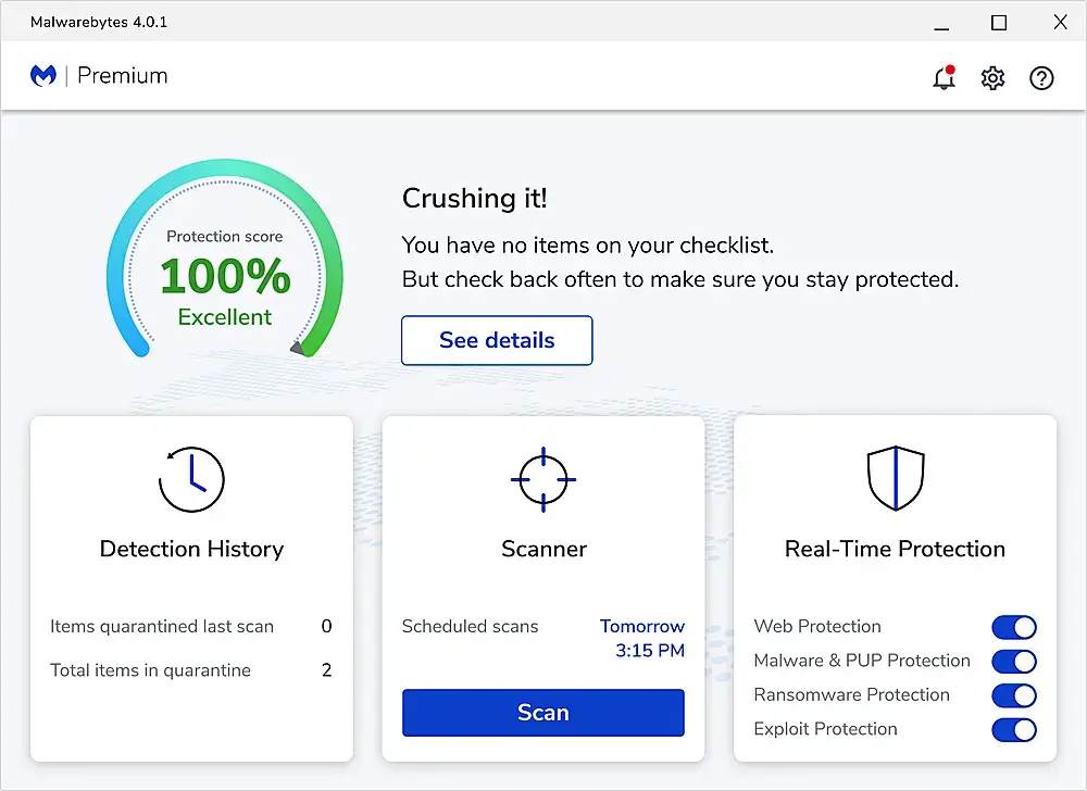 Malwarebytes - Premium + Privacy VPN Bundle 2-Devices - Windows, Mac OS, Android, Apple iOS, Apple iPadOS [Digital]