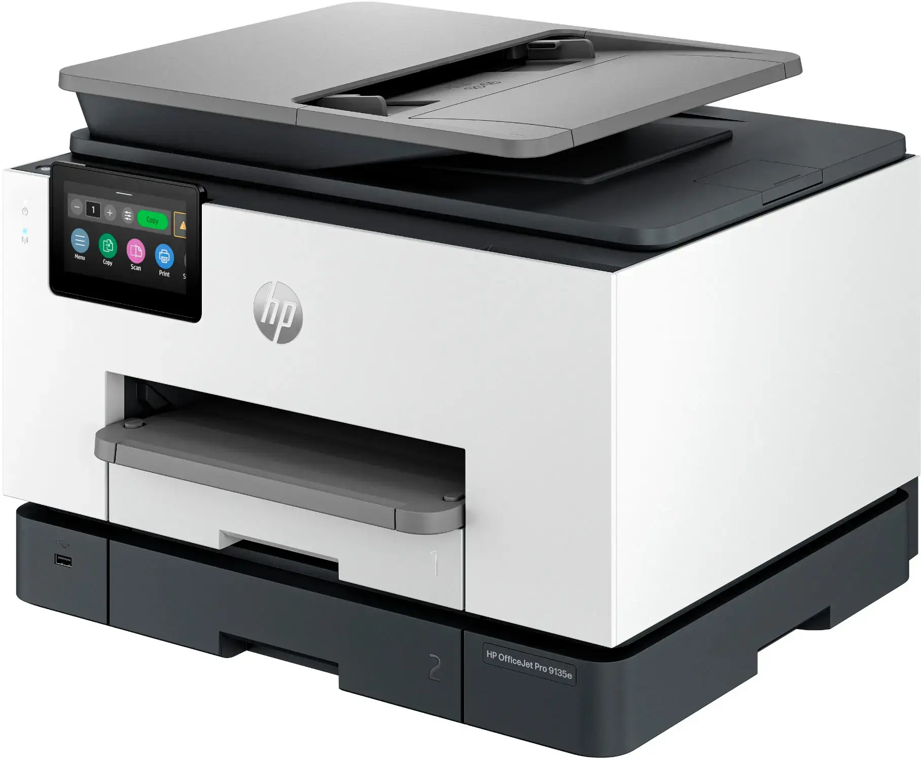 HP - OfficeJet Pro 9135e Wireless All-In-One Inkjet Printer with 3 months of Instant Ink Included with HP+ - White-White