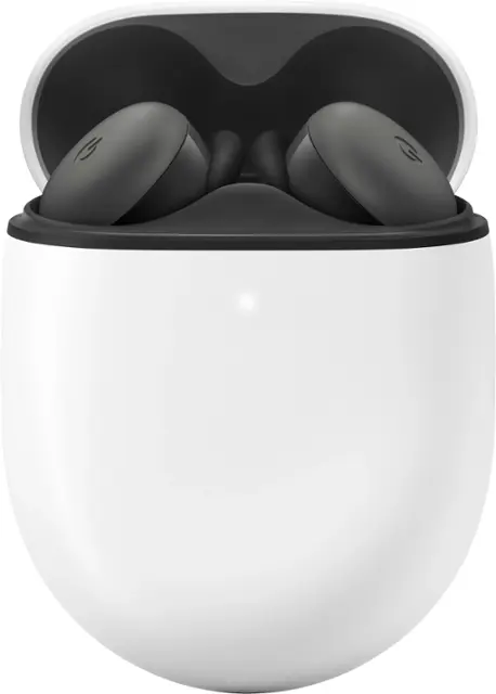 Google - Geek Squad Certified Refurbished Pixel Buds A-Series True Wireless In-Ear Headphones - Charcoal-Charcoal