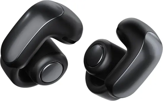 Bose - Geek Squad Certified Refurbished Ultra Open-Ear True Wireless Open Earbuds - Black-Black