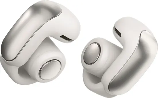 Bose - Geek Squad Certified Refurbished Ultra Open-Ear True Wireless Open Earbuds - White Smoke-White Smoke