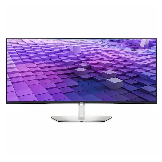 Dell - UltraSharp 37.5" IPS LED Curved 60Hz Monitor (VGA, USB, HDMI, DVI) - Black, Silver-37.5 inches-Black