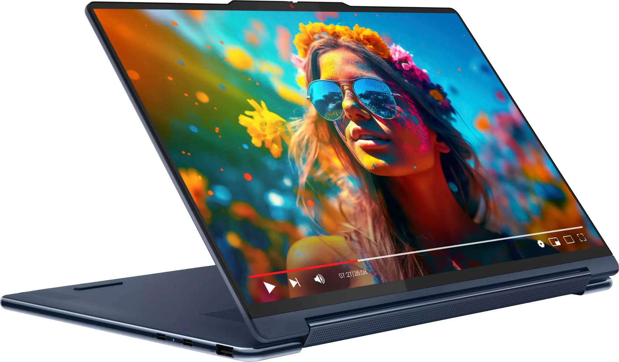 Lenovo - Yoga 9i 2-in-1 14" 4K OLED Touchscreen Laptop with Pen - Intel Core Ultra 7 155H with 32GB Memory - 1TB SSD - Cosmic Blue-14 inches-Intel Core Ultra 7 Series 1-32 GB Memory-1 TB-Cosmic Blue